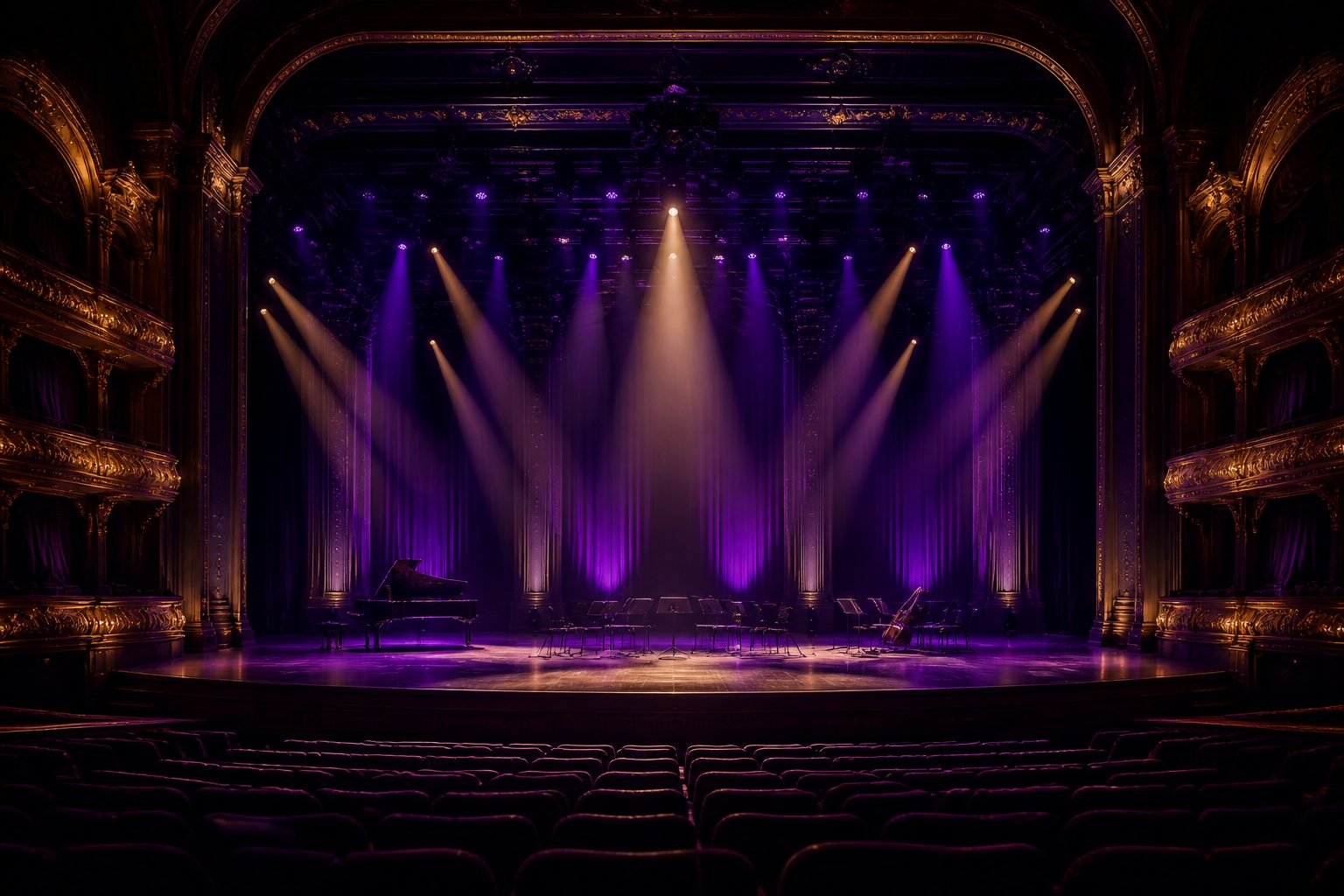 Luxury stage atmosphere